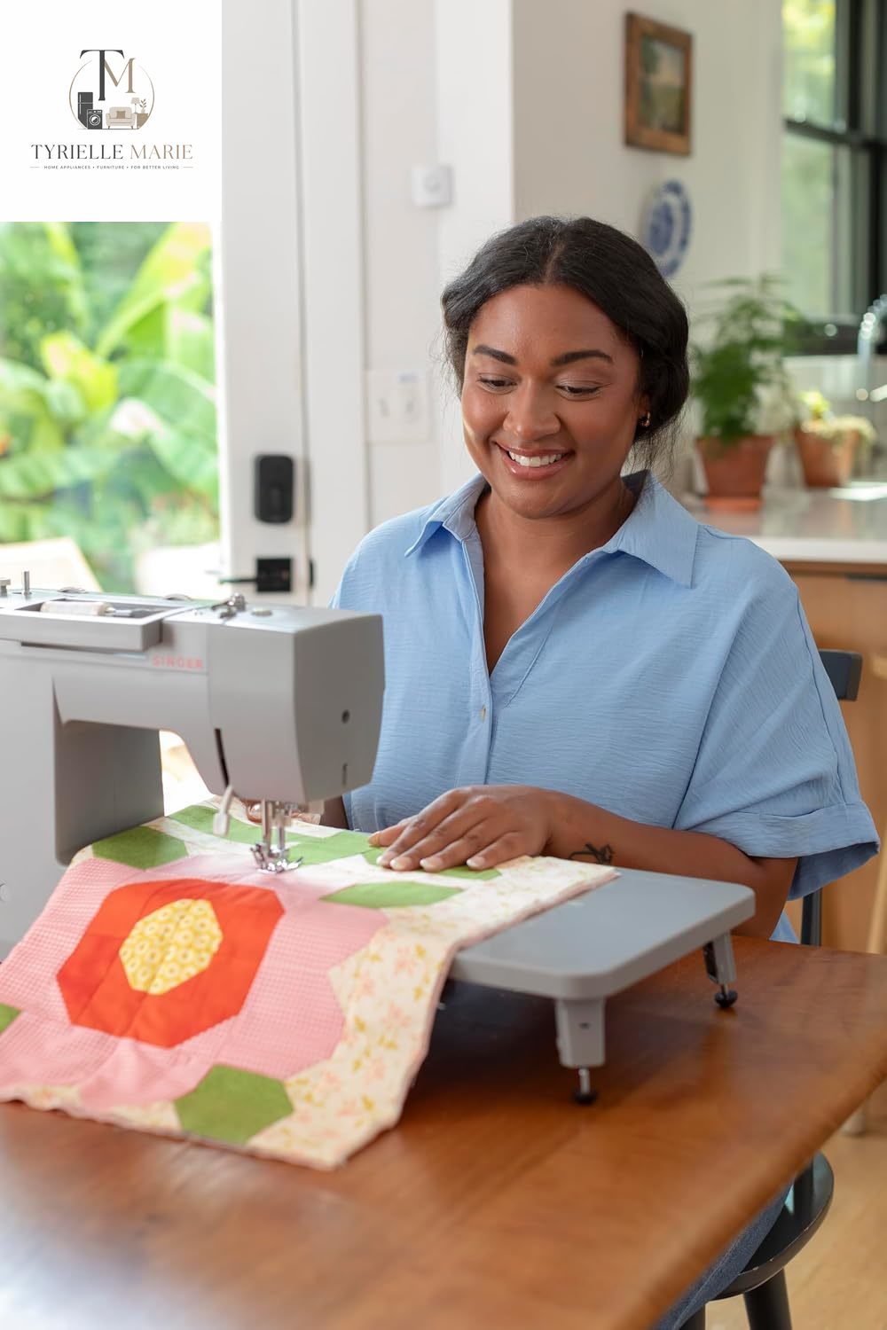 4452 Heavy Duty Sewing Machine Bundle – 1,100 Stitches/Min, 110 Stitch Applications, Extension Table & Bonus Presser Feet
