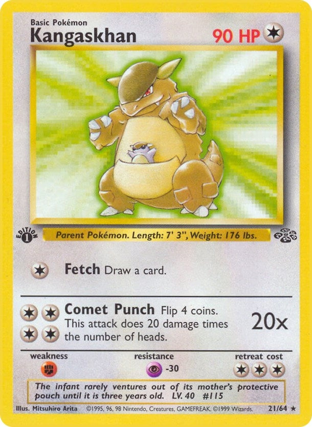 Kangaskhan (21) (21/64) (1st Edition) [Jungle]