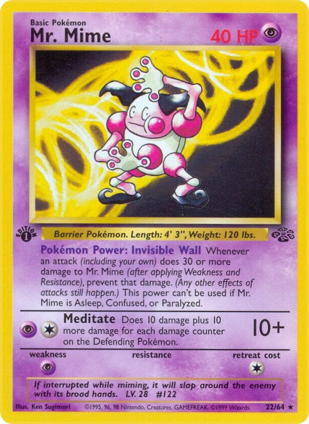 Mr. Mime (22) (22/64) (Unlimited) [Jungle]