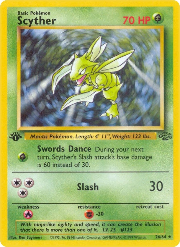 Scyther (26) (26/64) (1st Edition) [Jungle]