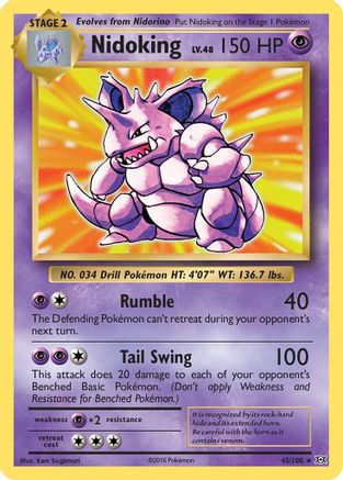 Nidoking 045/108  - Holofoil