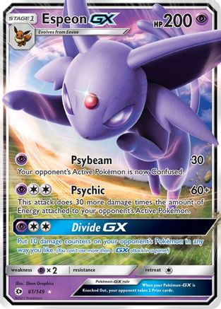 Espeon GX 061/149  - Holofoil