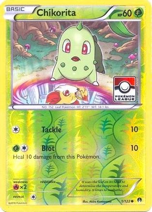 Chikorita 001/122  - Reverse Holofoil