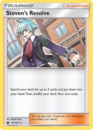 Steven's Resolve 145/168  - Reverse Holofoil