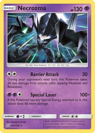 Necrozma 101/236  - Reverse Holofoil