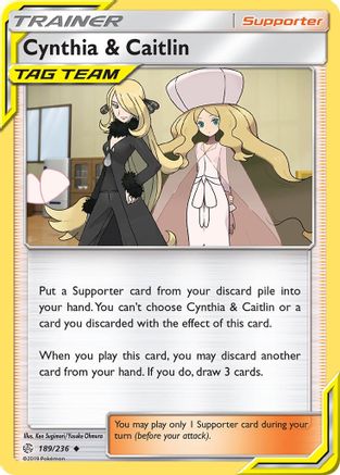 Cynthia & Caitlin 189/236  - Reverse Holofoil