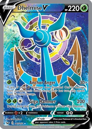 Dhelmise V (Full Art) 187/202  - Holofoil