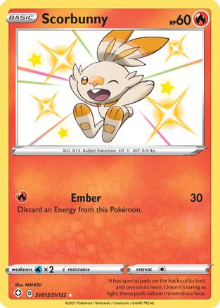 Scorbunny SV015/SV122  - Holofoil