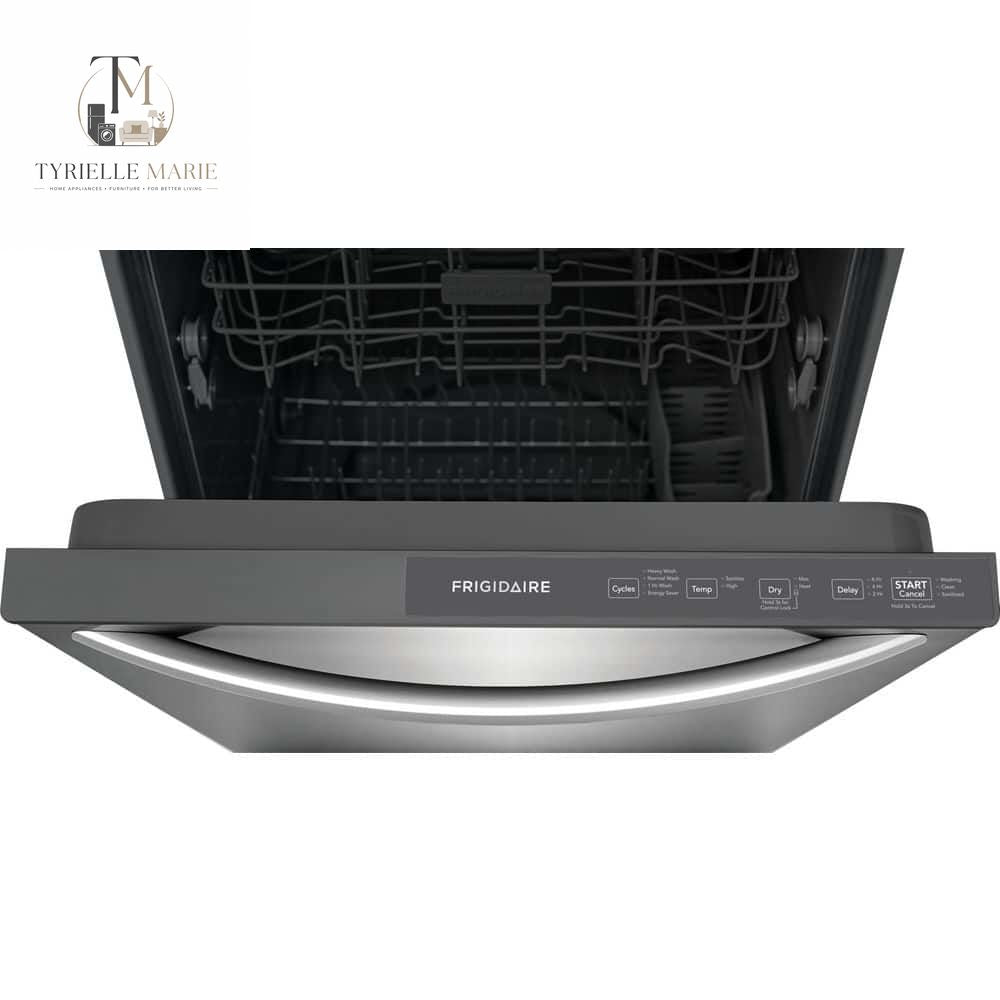 24" Top Control Built-In Dishwasher – 52 dBA Quiet, 14 Place Settings, 4 Wash Cycles & Heated Dry, Stainless Steel