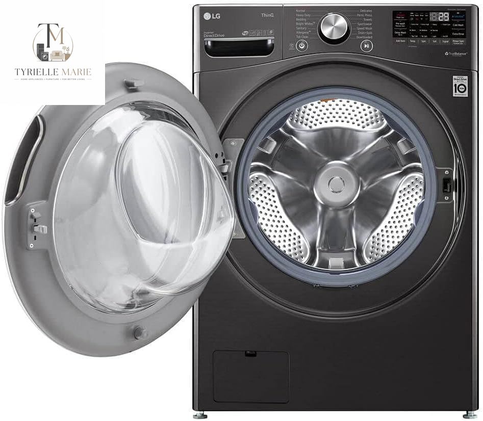 LG 5.0 Cu. Ft. Mega Capacity Smart Front Load Washer – TurboWash 360, Built-In Intelligence & WiFi