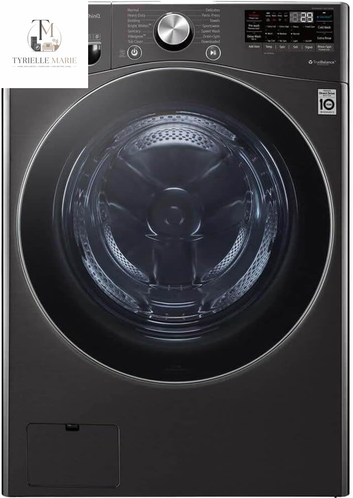 LG 5.0 Cu. Ft. Mega Capacity Smart Front Load Washer – TurboWash 360, Built-In Intelligence & WiFi