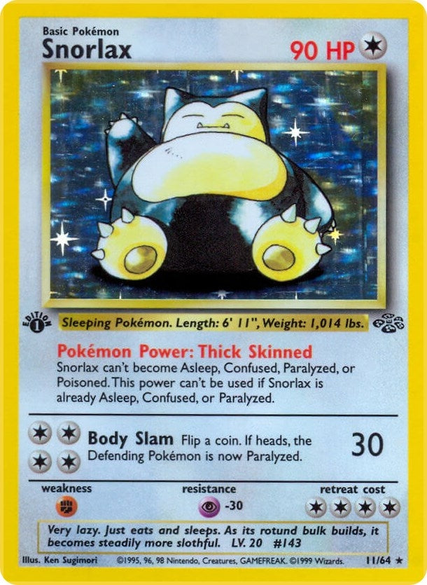 Snorlax (11) (11/64) (Unlimited Holofoil) [Jungle]