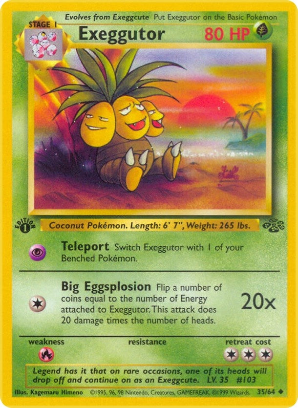Exeggutor (35/64) (1st Edition) [Jungle]