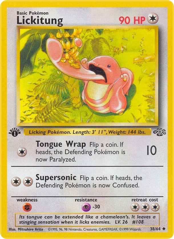 Lickitung (38/64) (1st Edition) [Jungle]