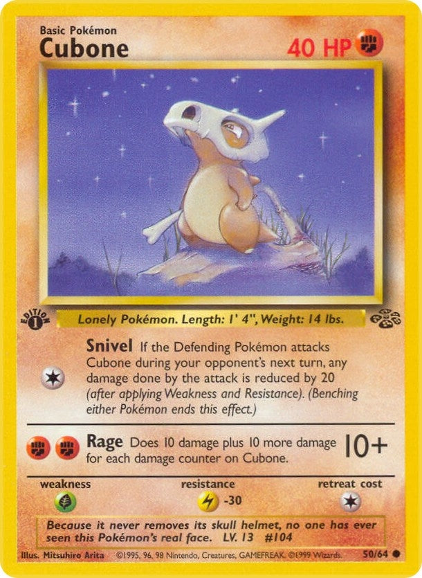Cubone (50/64) (1st Edition) [Jungle]