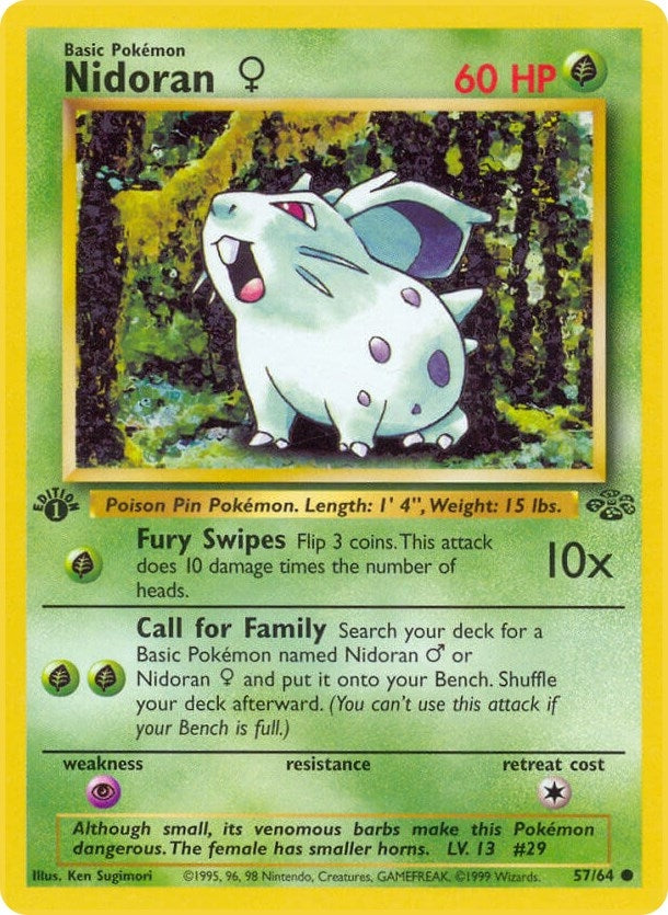 Nidoran F (57/64) (Unlimited) [Jungle]