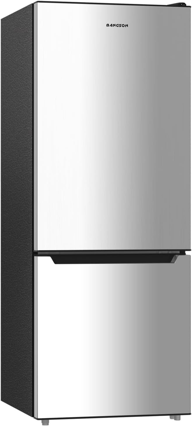 7.1 Cu. Ft. Bottom Freezer Refrigerator – Compact Double Door Fridge with Adjustable Shelves, Crisper Drawer & Reversible Door