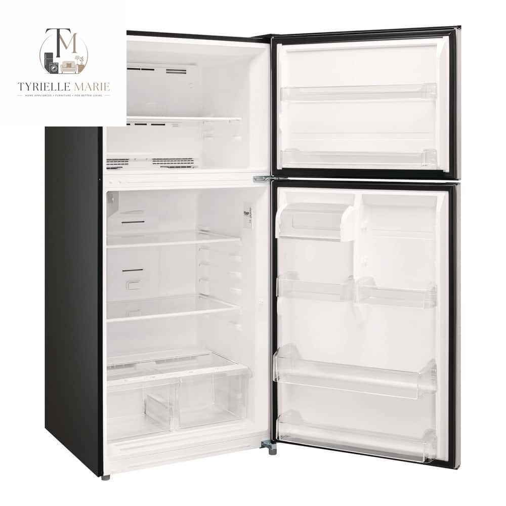 18.1 Cu. Ft. Top Freezer Refrigerator – Garage Ready, Fingerprint-Resistant Stainless Steel Look, Frost-Free & Reversible Door