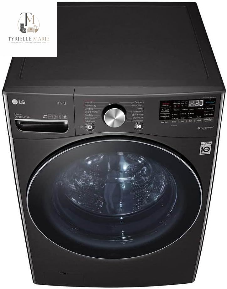 LG 5.0 Cu. Ft. Mega Capacity Smart Front Load Washer – TurboWash 360, Built-In Intelligence & WiFi
