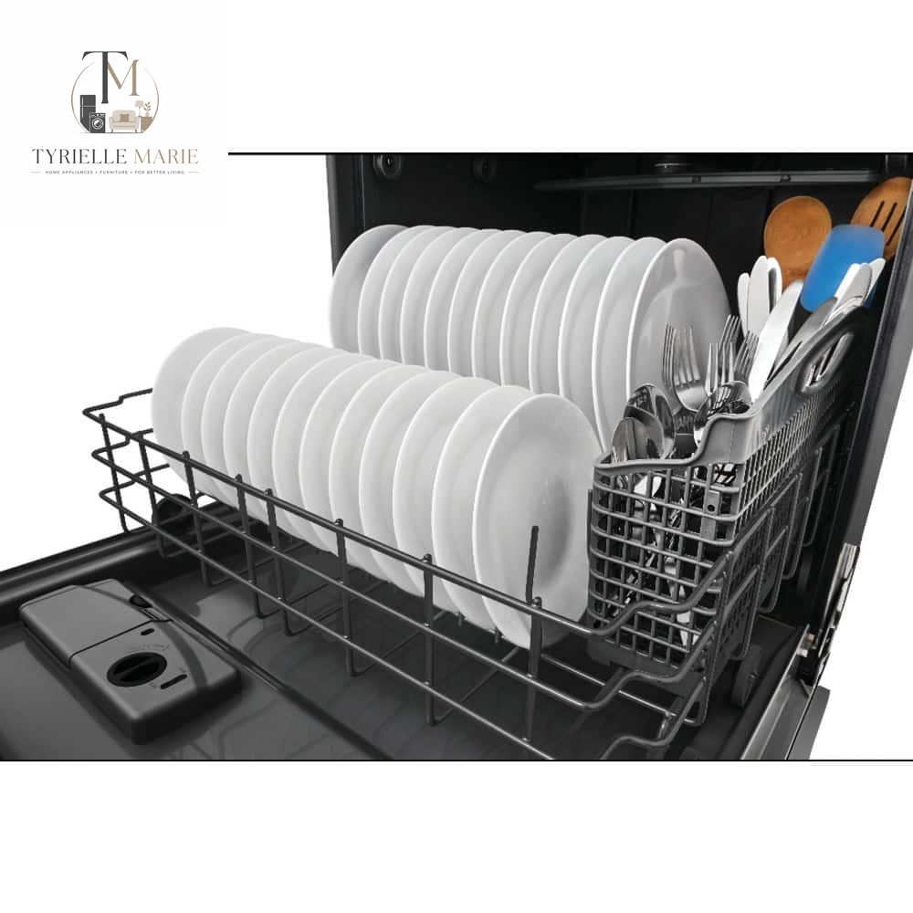 24" Top Control Built-In Dishwasher – 52 dBA Quiet, 14 Place Settings, 4 Wash Cycles & Heated Dry, Stainless Steel