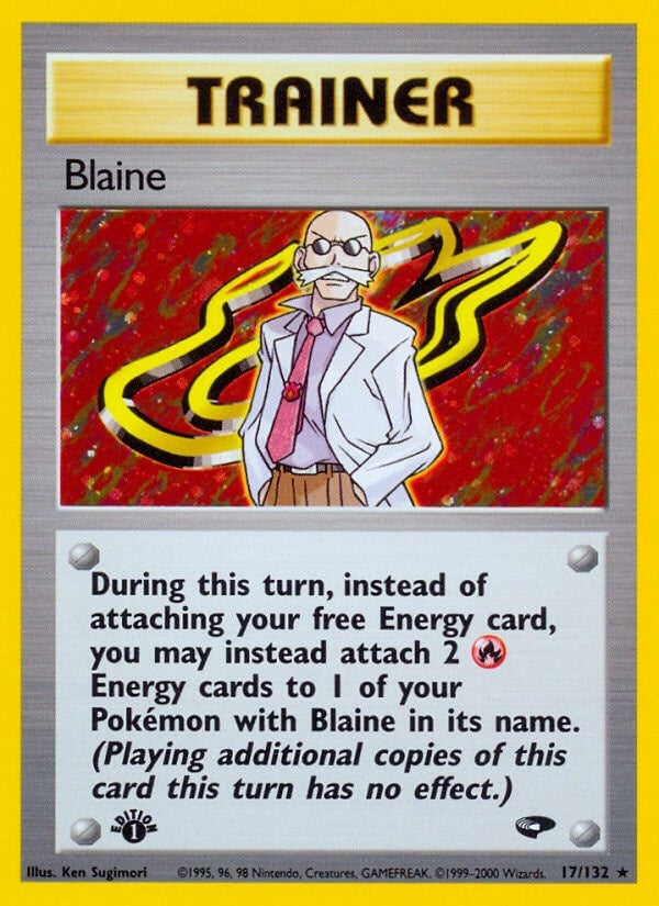 Blaine (17) (017/132) (1st Edition Holofoil) [Gym Challenge]