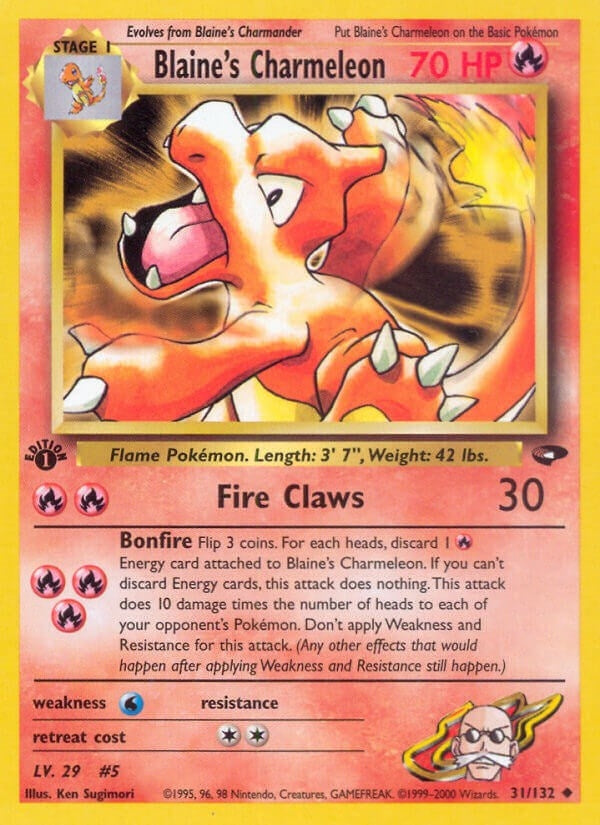 Blaine's Charmeleon (031/132) (Unlimited) [Gym Challenge]