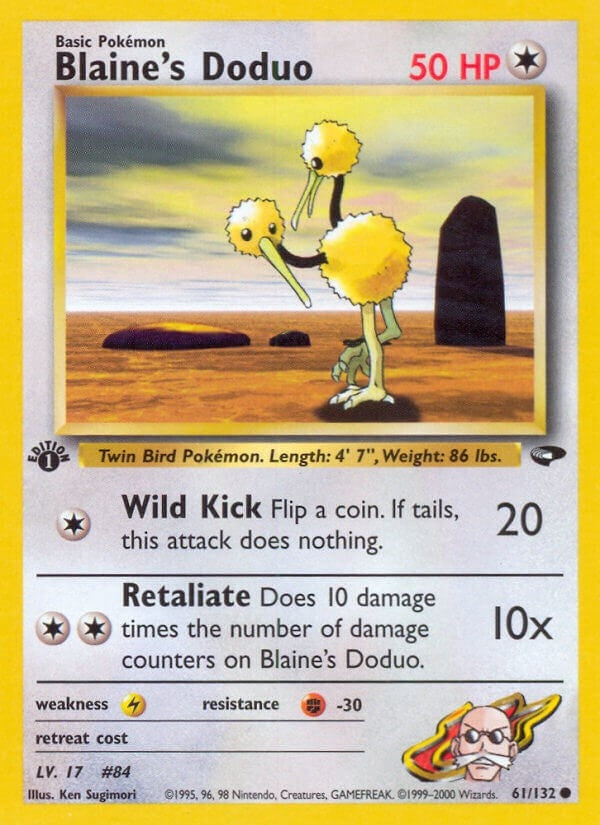 Blaine's Doduo (061/132) (1st Edition) [Gym Challenge]