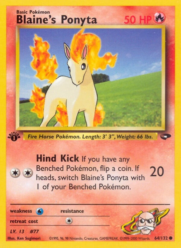 Blaine's Ponyta (064/132) (Unlimited) [Gym Challenge]