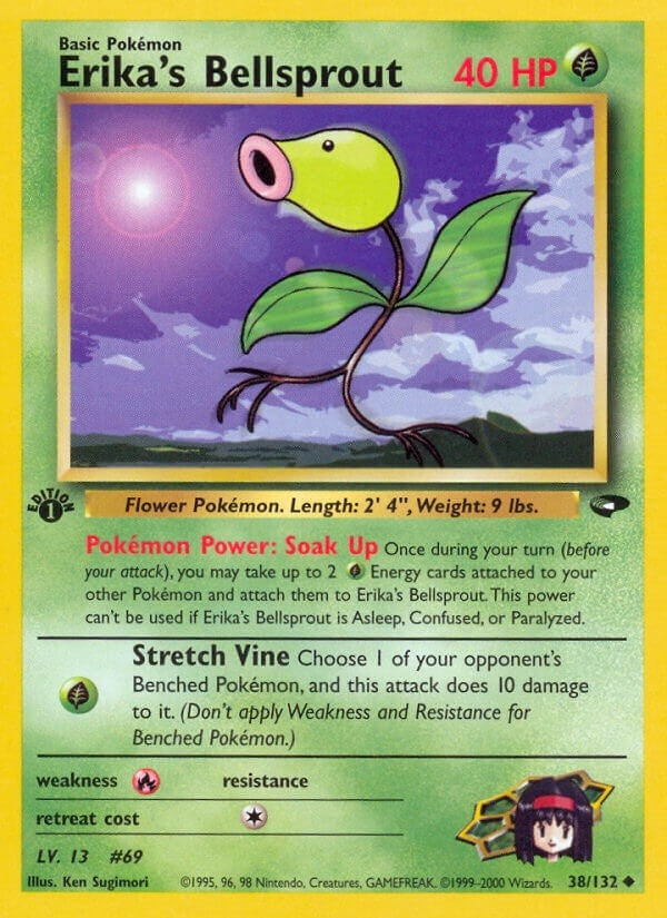 Erika's Bellsprout (038/132) (1st Edition) [Gym Challenge]