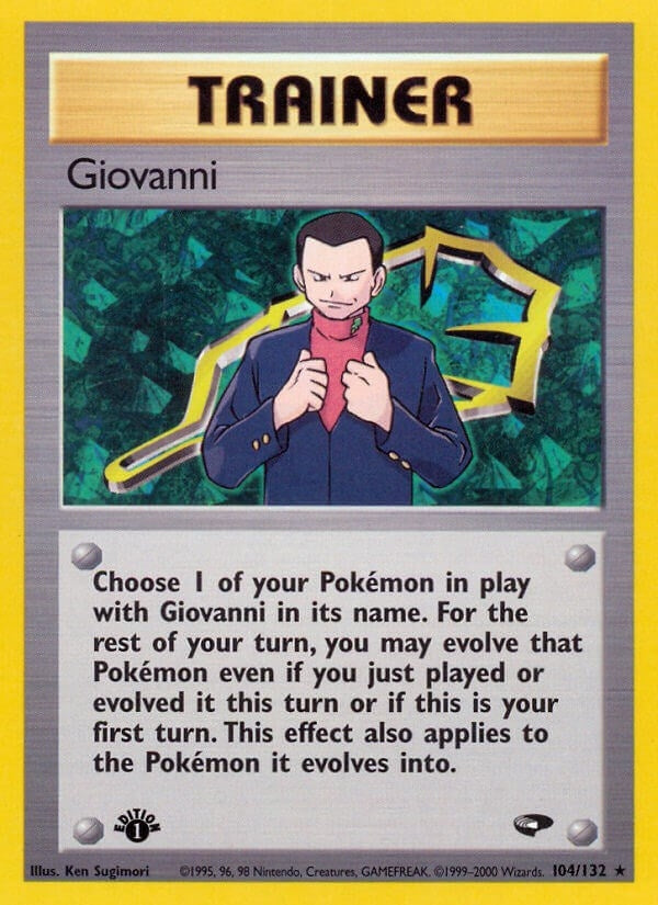 Giovanni (104) (104/132) (1st Edition) [Gym Challenge]