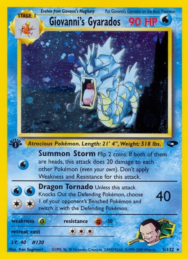 Giovanni's Gyarados (005/132) (Unlimited Holofoil) [Gym Challenge]