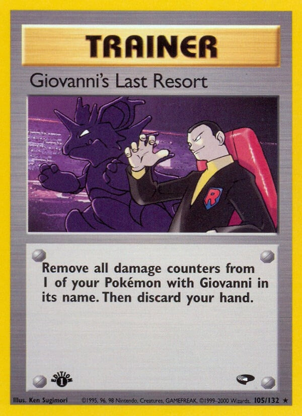 Giovanni's Last Resort (105/132) (Unlimited) [Gym Challenge]