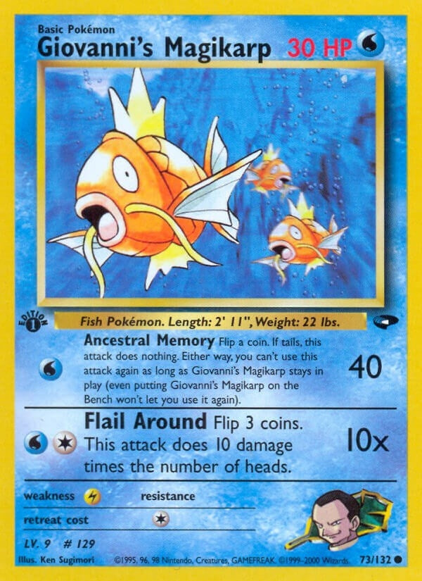 Giovanni's Magikarp (073/132) (Unlimited) [Gym Challenge]
