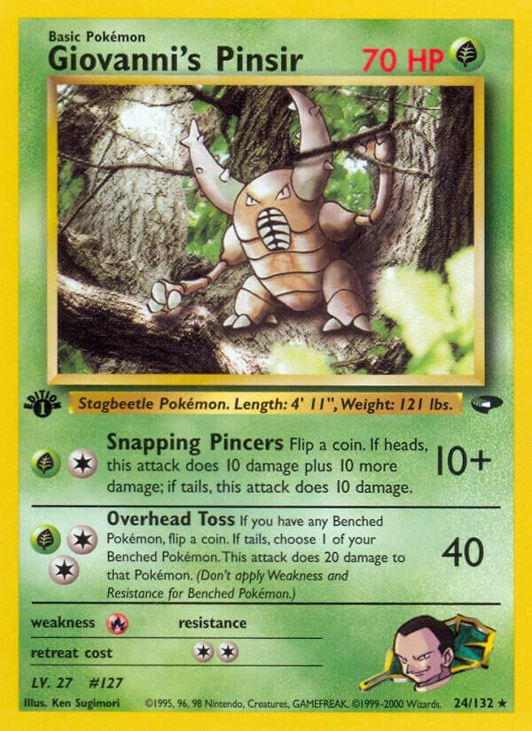 Giovanni's Pinsir (024/132) (1st Edition) [Gym Challenge]