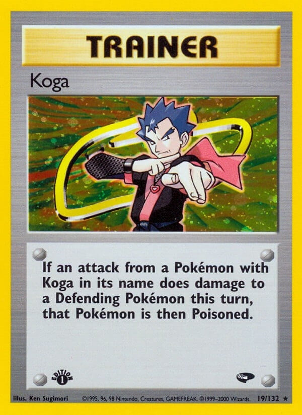 Koga (19) (019/132) (Unlimited Holofoil) [Gym Challenge]
