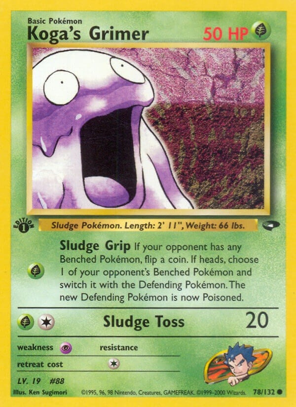 Koga's Grimer (078/132) (1st Edition) [Gym Challenge]