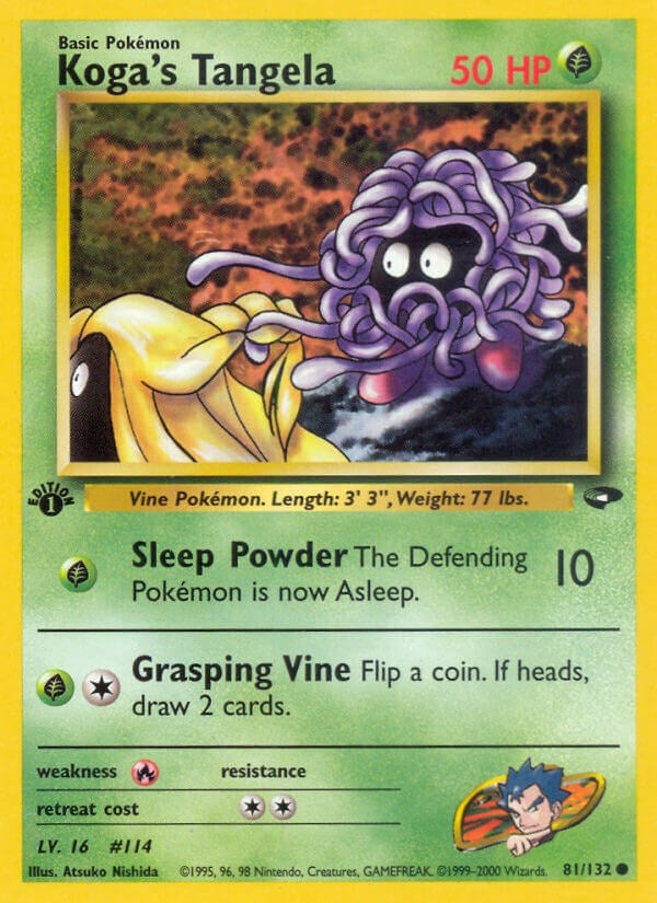 Koga's Tangela (081/132) (Unlimited) [Gym Challenge]