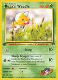 Koga's Weedle (082/132) (1st Edition) [Gym Challenge]