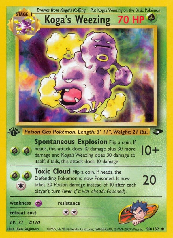 Koga's Weezing (050/132) (1st Edition) [Gym Challenge]