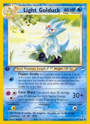 Light Golduck 047/105  - 1st Edition