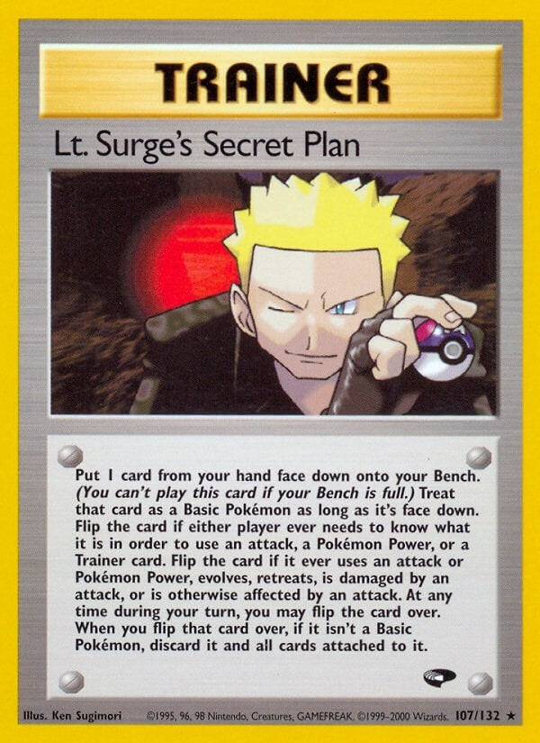 Lt. Surge's Secret Plan (107/132) (Unlimited) [Gym Challenge]