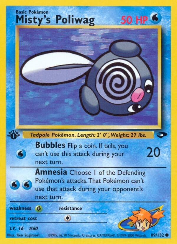Misty's Poliwag (089/132) (1st Edition) [Gym Challenge]