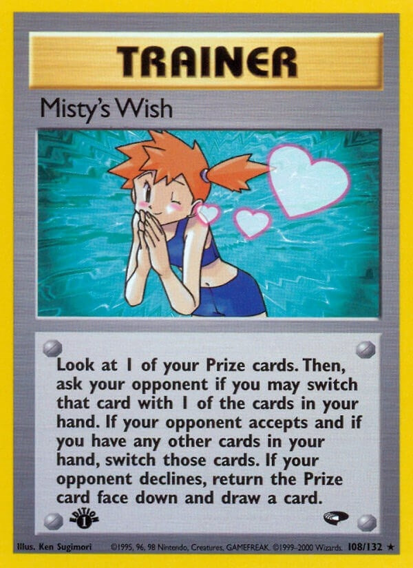 Misty's Wish (108/132) (1st Edition) [Gym Challenge]