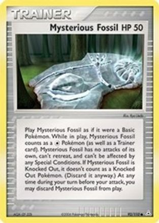 Mysterious Fossil 092  - Reverse Holofoil