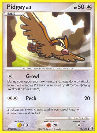 Pidgey 099/132  - Reverse Holofoil