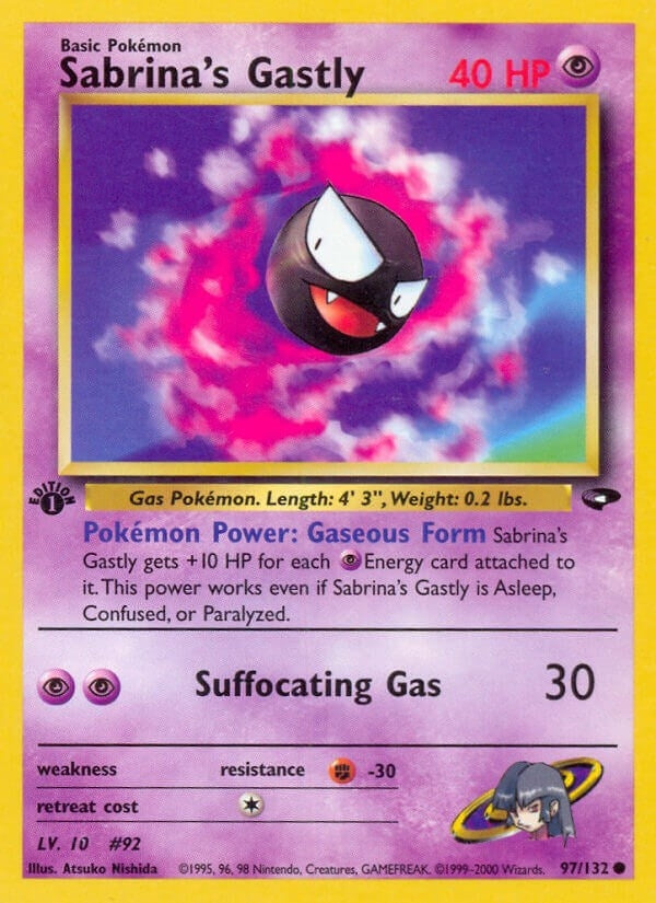 Sabrina's Gastly (97) (097/132) (Unlimited) [Gym Challenge]