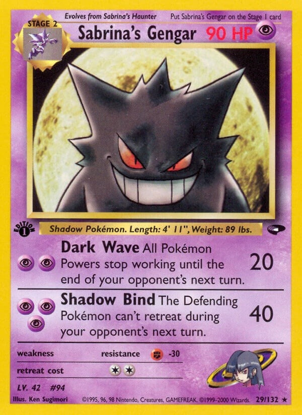 Sabrina's Gengar (029/132) (1st Edition) [Gym Challenge]