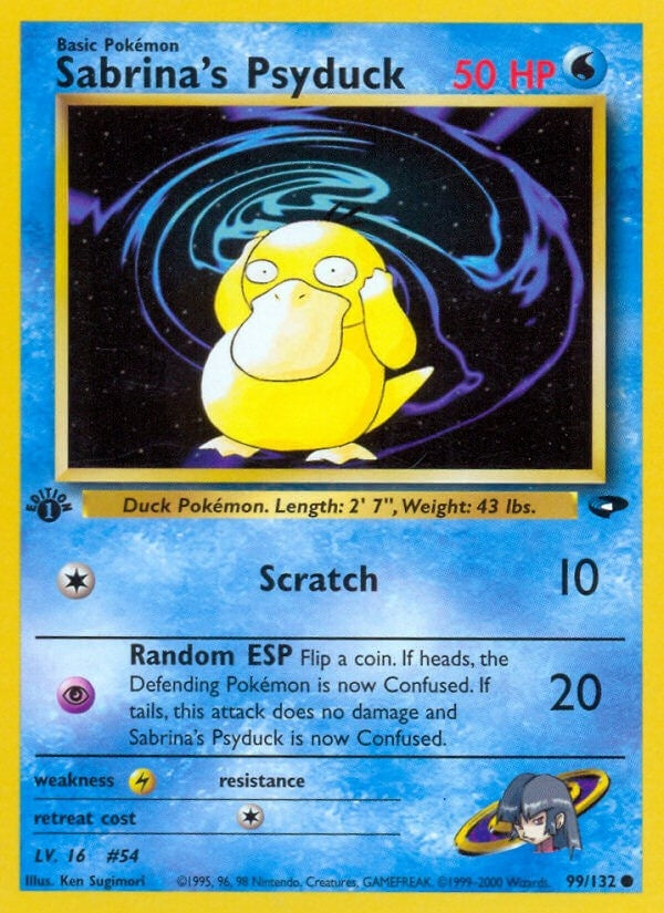 Sabrina's Psyduck (099/132) (Unlimited) [Gym Challenge]