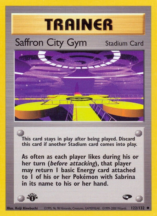 Saffron City Gym (122/132) (1st Edition) [Gym Challenge]