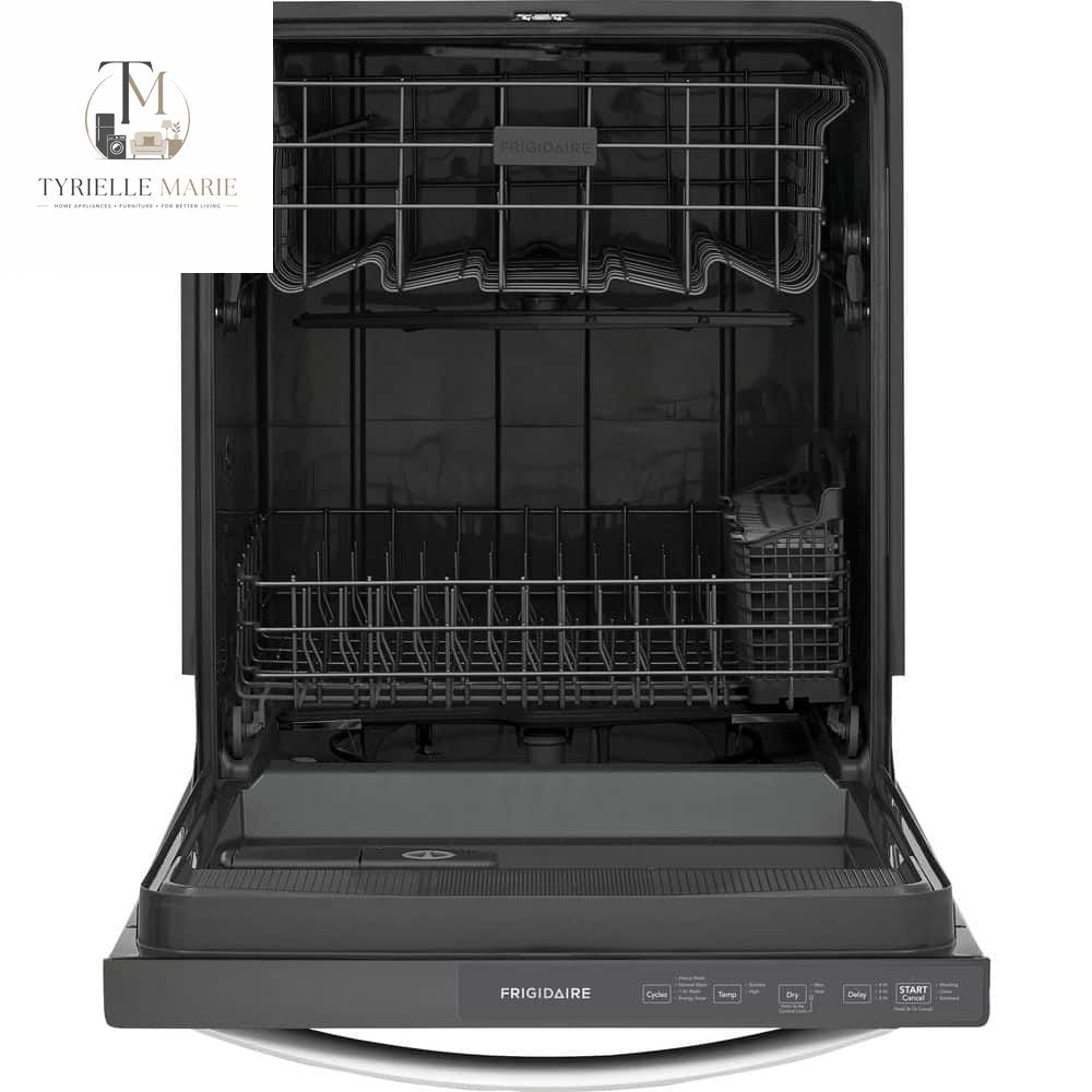 24" Top Control Built-In Dishwasher – 52 dBA Quiet, 14 Place Settings, 4 Wash Cycles & Heated Dry, Stainless Steel